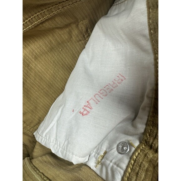 Levi's Low Pro Corduroy Pants Women's Size 29x30 Gold Straight Leg Mid Rise NWT - Picture 3 of 7